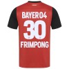 Maglia ufficiale Bayer 04 Leverkusen Jeremie Frimpong 30 Casa 2024-25 per Bambino